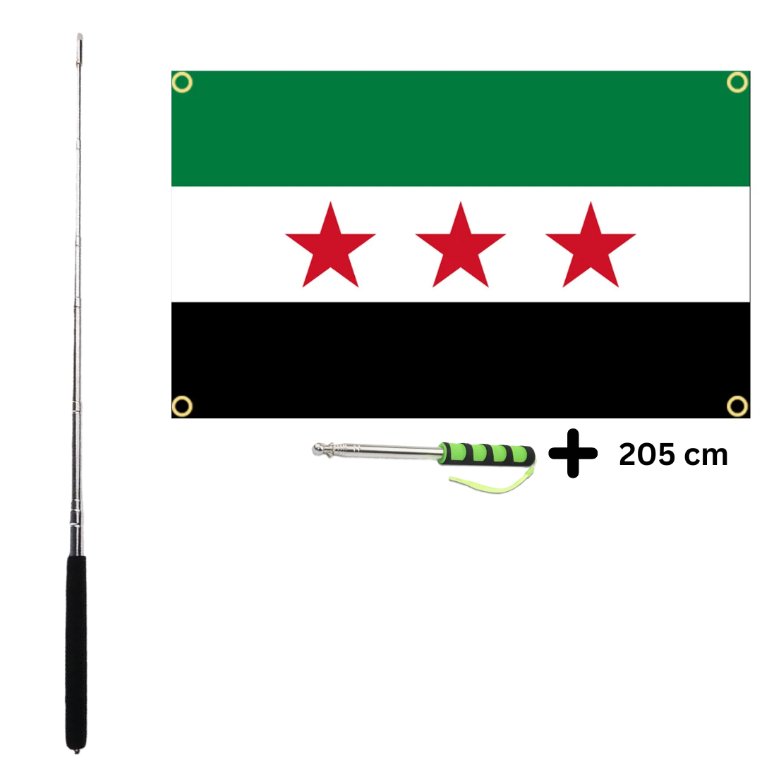 Fri Syrien Flagga 150x90